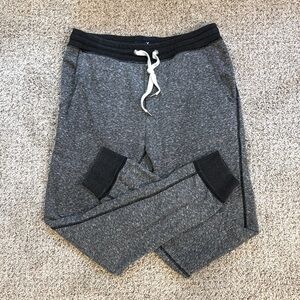 American Eagle Outfitters Mens Heathered Gray Joggers Sweatpants Size M
